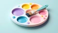 Pastel Paint Palette Royalty Free Stock Photo