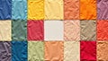 Colorful Patchwork Quilt Squares Fabric Textile Background Design Royalty Free Stock Photo