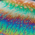 A vibrant pattern of swirling colors reminiscent of soap film interference. The image Royalty Free Stock Photo