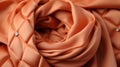This vibrant peach and rose fabric captures the beauty of nature