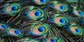 Vibrant Peacock Feathers Displaying Lustrous Colors and Patterns Royalty Free Stock Photo