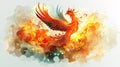 fire Phoenix Royalty Free Stock Photo