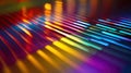 Vibrant Photonic Metasurface with Reflecting Optical Patterns Royalty Free Stock Photo