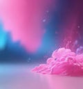 Vibrant pink and blue blend in a hazy, out-of-focus abstract backdrop , swirl, light Royalty Free Stock Photo