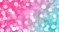 Vibrant pink and blue bokeh background with sparkling light circles Royalty Free Stock Photo