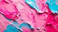 Vibrant Pink and Blue Paint Swirls