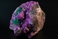 Vibrant pink Cobalto calcite with deep green Malachite mineral