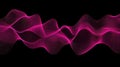 Vibrant Pink Digital Wave Abstract Background Grid Visualization Royalty Free Stock Photo