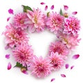 Vibrant Pink Floral Wreath