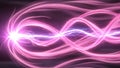 Vibrant pink light trails forming infinity loop Royalty Free Stock Photo