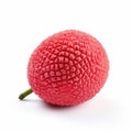 Vibrant Pink Lychee Fruit With Unique Textured Surface Pattern Royalty Free Stock Photo