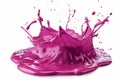 Vibrant pink paint splash