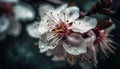 Vibrant pink and purple petals adorn fragile daisy in garden generated by AI Royalty Free Stock Photo