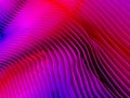 Vibrant pink and red 3D waves dynamic abstract background. Royalty Free Stock Photo