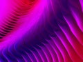 Vibrant pink and red 3D waves dynamic abstract background. Royalty Free Stock Photo