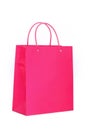 Vibrant Pink Shopping Bag Royalty Free Stock Photo