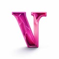 Vibrant Pink Vray Tracing Illustration With Magenta Vector Letter Y