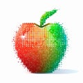 Vibrant Pixel Art Illustration Of An Apple Icon Royalty Free Stock Photo