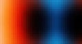Vibrant pixelated gradient abstract warm oranges to cool blues in a digital mosaic Royalty Free Stock Photo
