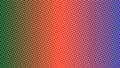 Halftone gradient pattern with green, red, and blue dots abstract background Royalty Free Stock Photo