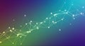 A vibrant plexus of nodes connected by lines creates an abstract network Royalty Free Stock Photo