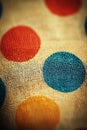 Vibrant Polka Dot Pattern Background with Classic Colors, ideal background, with copyspace. Royalty Free Stock Photo