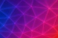 Vibrant Polygonal Background with Gradient of Blue Purple and Red for Modern Presentations Royalty Free Stock Photo