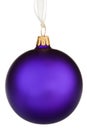 Vibrant purple Christmas Bauble