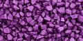 Vibrant Purple Crushed Stone Texture Abstract Background of Irregular Rock Pieces Royalty Free Stock Photo