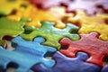 Colorful Autism Awareness Puzzle