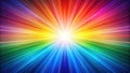Vibrant Rainbow Burst A Dynamic Spectrum of Color Radiating Energy and Joy. Generative AI