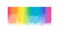 Vibrant Rainbow Color Strokes Vector Abstract Background, vector design Generative AI Royalty Free Stock Photo