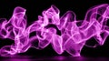 Abstract Neon Light Streaks Curved in Dynamic Motion Royalty Free Stock Photo