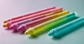 Vibrant rainbow-colored markers, ready to bring color to your world Royalty Free Stock Photo