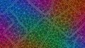 Vibrant Rainbow Geometric Network Pattern with Intersecting Lines and Polygonal Shapes Keywords: abstract, background, pattern, Royalty Free Stock Photo