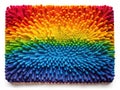 Vibrant Rainbow Gradient Bath Mat Liner Cleaner Organic Textile Texture with Dramatic Lighting Ideal for Home Bathroom Royalty Free Stock Photo
