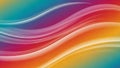 Vibrant rainbow gradient with smooth flowing waves and soft white highlights creating a dynamic abstract background Royalty Free Stock Photo