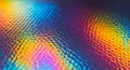 Vibrant Rainbow Holographic Surface with Textured Pattern Royalty Free Stock Photo