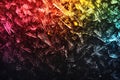 Vibrant rainbow-hued ice crystals closeup Royalty Free Stock Photo