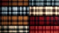 Contrasting Plaid Fabrics In Various Colors For Fawncore And Cabincore Styles