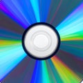 Vibrant Rainbow Reflection on a CD Surface Royalty Free Stock Photo