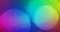 Vibrant Rainbow Spheres with Translucent Crystalline Facets Royalty Free Stock Photo