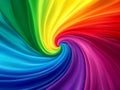 Vibrant rainbow spiral abstract background