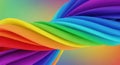 Vibrant rainbow swirl abstract background with dynamic color flow and smooth textures Royalty Free Stock Photo