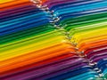 Vibrant rainbow threads Royalty Free Stock Photo