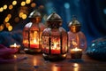 Vibrant Ramadan Lanterns. Intricate Designs, Colors, and Joyful Anticipation for the Month Ahead