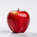 Vibrant Red Apple: Bold Colors, 8k Resolution, Detailed Photography