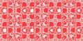 Abstract Red and White Pattern with Geometric Design Royalty Free Stock Photo