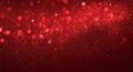 Vibrant red bokeh background with glittering sparks Royalty Free Stock Photo