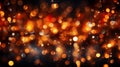 Vibrant red bokeh lights background for festive and joyous holiday celebrations and decorations Royalty Free Stock Photo